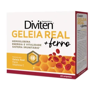 Diviten Geleia Real + Ferro - 20 ampolas
