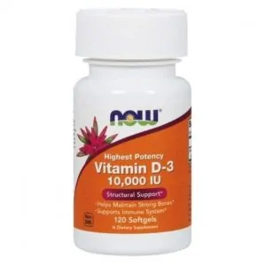 Vitamina D3 10'000 IU - 120 Cápsulas